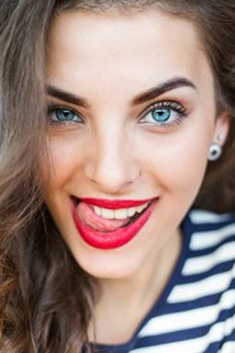 woman with beautiful smile